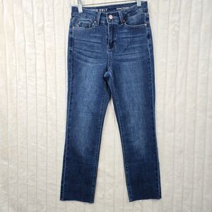 Laurie Felt Women's Blue Daisy Denim Crop Jeans Size 00P